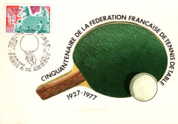 CPM - TENNIS De Table - Cinquantenaire De La F.F.Tennis De Table - Edition CEF (affranchissement TP) - Tischtennis