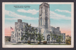 Postcard, United States, Indianapolis IN, Scottish Rite Cathedral, - Indianapolis