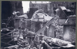 50 - COUTANCES - Photo De La Reconstruction Des Nouvelles Galeries (1945-1950) - Visiting Cards