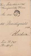 Österreich Vollständiger Vorphilabrief – 1875 – Krems Nach Weitra – K1-Stempel „Krems“ - ...-1850 Préphilatélie
