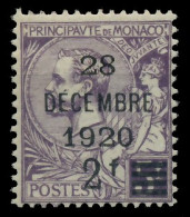 MONACO 1921 Nr 48 Ungebraucht X3AD6AE - Autres & Non Classés