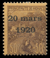 MONACO 1920 Nr 41 Ungebraucht X3AD75A - Autres & Non Classés