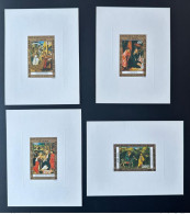 Benin 1976 Mi. 80 - 83 Epreuve De Luxe Proof Noël Christmas Weihnachten David Ecole Hollandaise Art Kunst Tableau - Benin - Dahomey (1960-...)
