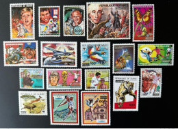 Guinée Guinea 1991 Mi. 1322 - 1339 Surchargé Overprint WWF Jeux Olympiques Tennis Avion Révolution Football 18 Val. MNH - Ungebraucht