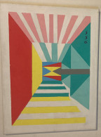 "Letzter Weg Des Pharao", Abstraktes Gemälde Auf Leinwand Mit Keilrahmen, Maße 300x400 Mm, - Sonstige & Ohne Zuordnung