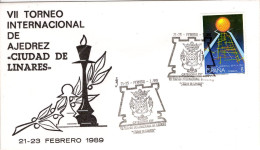 POSTMARKET  ESPAÑA  1989  LINARES - Echecs