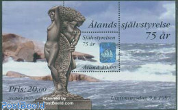 Aland 1997 Self Government S/s, Mint NH, Various - Holograms - Art - Sculpture - Holograms