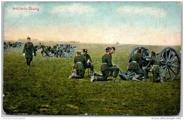 MILITARIA - MANOEUVRES - Armee Allemande - Artillerie Ubung - Manöver