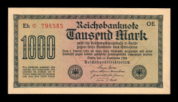 Alemania Germany Reichsbank 1000 Mark 1922 Pick 76b Sc- AUnc - 1000 Mark