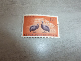 Pintades (Rep. De Guinée) - 10f. - Yt 64 - Orange, Brun-violet Et Bleu - Oblitéré - Année 1961 - - Perdiz Pardilla & Colín