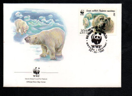 WWF URSS FDC 1987 OURS POLAIRE - FDC