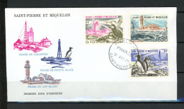 BO2-7  Saint-Pierre-et-Miquelon FDC 1er Jour N° 445 à 447   A Saisir !!! - Cartas & Documentos