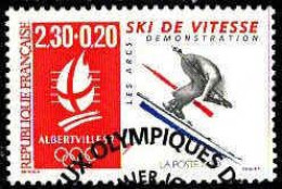 France Poste Obl Yv:2675 Mi:2814 Albertville 92 Ski De Vitesse (TB Cachet Rond) - Ski