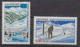 Andorre 1966 , YT 175 - 176 * , Cote 5,00 - Unused Stamps