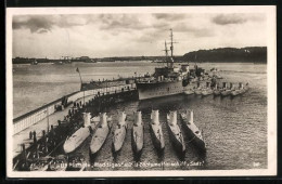 AK U-Flottille Weddigen Mit U-Bootsmutterschiff Saar, U-Boot, Kriegsmarine - Oorlog