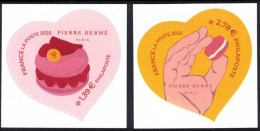 FRANCE 2025 - Paire Cœurs Adhésifs - Saint Valentin - Pierre Hermé Paris - YT 2527/28 Neuf - Neufs