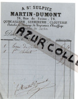 MARTIN DUMONT . QUINCAILLERIE . PARIS 1871 - 1800 – 1899