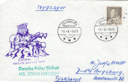 Julianehab 1973 Daske Polar Skibet MS Edith Nielsen - Klimawandel Eiskönig - Storia Postale