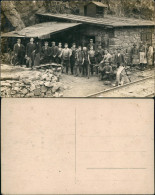 Berufe /Arbeit: Arbeiter Mit Großen Hämmern Vor Steinhütte 1913 Privatfoto - Campesinos
