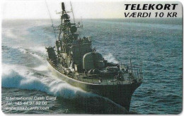 Denmark - Tele Danmark - Royal Danish Army, Ship #2, Soevaernets 4, Exp. 31.12.2001, Remote Mem. 10Kr, 200ex, Used - Dänemark