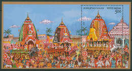 Indien 2010 Hinduistisches Wagenfest Rath Yatra Block 84 Postfrisch (C65715) - Ungebraucht