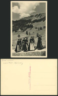 Germany OBERSTDORF Women National Costumes Old Postcard - Unclassified