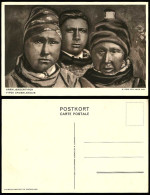 Greenland Native Greenlanders Types Groenlandais Ethnic Denmark Old ART Postcard - Unclassified