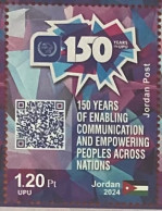 2024 Jordan Jordan 150 Ans UPU Years Joint Issue Universal Postal Union FDC Communication Across Nations - Emissions Communes