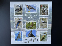 Mali 2022 Mi. Bl. ? Oiseaux Birds Vögel Autruche Ostrich Canard Duck Rapace Prey Greifvögel Eagle Aigle Chouette Owl - Ducks