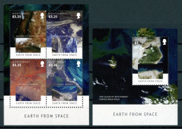 Montserrat 1774-1777 + Block 171 Postfrisch Kleinbogen Satellitenbilder #GU598 - Anguilla (1968-...)