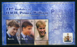 Nevis KB 1884-1886 Postfrisch Prinz William #GX120 - Anguilla (1968-...)