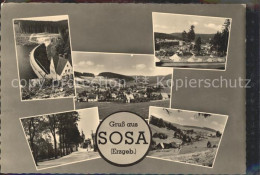 Sosa Erzgebirge Talsperre Des Friedens Sperrmauer Teilansichten Landschaft - Sosa