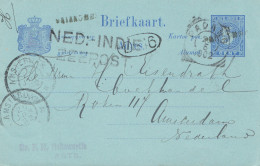 Ned. Indie 1902: Post Card Padang To Amsterdam - Indonésie