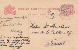 Ned. Indie 1918: Post Card Salatiga To Brussel - Retour - Indonésie