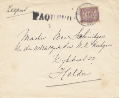 Surinam 1929: Paquebot To Helder/Holland - Surinam