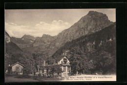 AK Les Plans-sur-Bex, Pension Marlétaz Et Le Grand Muveran - Bex