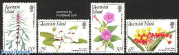Ascension 1995 Flowers 4v, Mint NH, Nature - Flowers & Plants - Ascension
