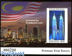 Malaysia 1999 Twin Towers S/s, Mint NH, Various - Holograms - Hologramme