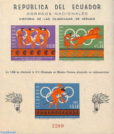 Ecuador 1966 Olympic History S/s Imperforated, Mint NH, Sport - Olympic Games - Ecuador