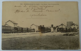 CPA 44 HERBIGNAC La Gare ; Vue D'ensemble TB PLAN CHEMIN DE FER Plusieurs TRAINS TRAIN WAGONS - Herbignac