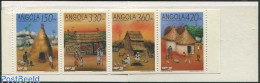 Angola 1992 Tradional Houses Booklet, Mint NH, Stamp Booklets - Art - Architecture - Non Classificati