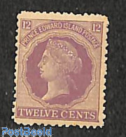 Canada 1872 Prince Edward, 12c, Stamp Out Of Set, Unused (hinged) - Nuovi
