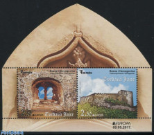 Bosnia Herzegovina 2017 Europa, Castles S/s, Mint NH, History - Europa (cept) - Art - Castles & Fortifications - Castles