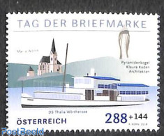 Austria 2018 Stamp Day 1v, Mint NH, Religion - Transport - Churches, Temples, Mosques, Synagogues - Stamp Day - Ships .. - Unused Stamps