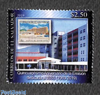 El Salvador 2019 ISSS 1v, Mint NH, Stamps On Stamps - Timbres Sur Timbres