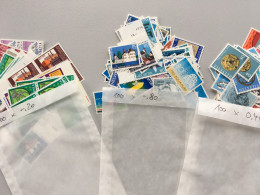 Schweiz Frankatur Je 100 Briefmarken Zu 80/40/20 Cent Gummiert, Gesamt 140 SFr. - Europe (Other)