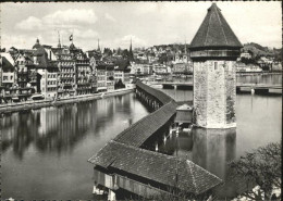Luzern LU Kapelbruecke Wasserturm - Sonstige & Ohne Zuordnung