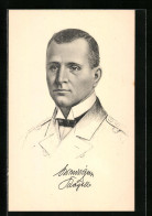 Künstler-AK Kapitänleutnant Otto Weddigen Des U-Bootes U9 - Warships