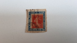 TIMBRE FRANCE N°138 Sur Porte Timbre L’ABSINTHE REND FOU - 1906-38 Semeuse Camée