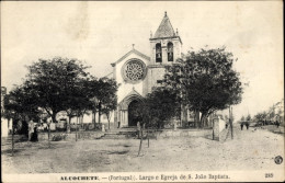 CPA Alcochete Portugal, Largo E Egreja De S. Joao Baptista - Andere & Zonder Classificatie